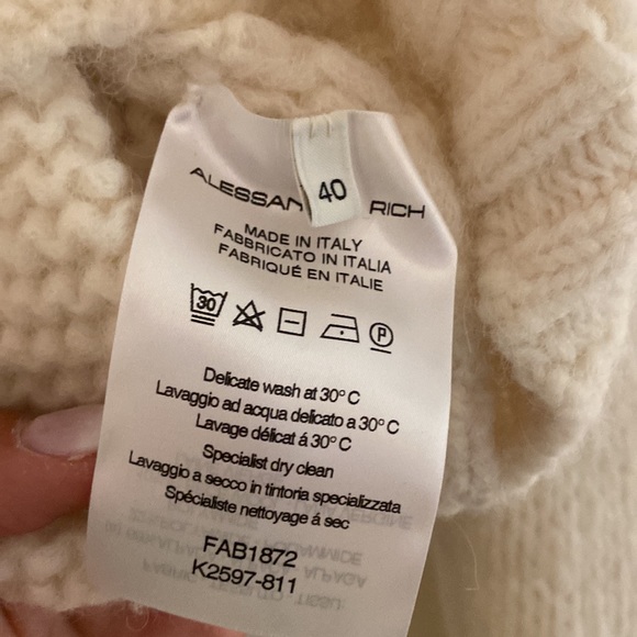 Alessandra Rich alpaca crop sweater. Sz 40/small. Excellent condition - Picture 4 of 5